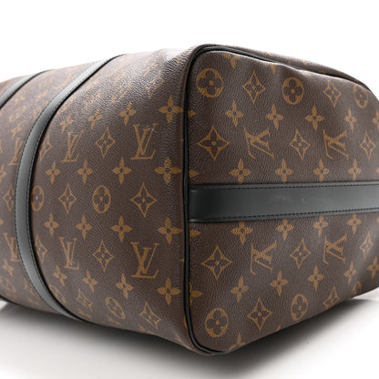 Louis Vuitton Monogram Macassar Keepall Bandouliere 45 9 of 9