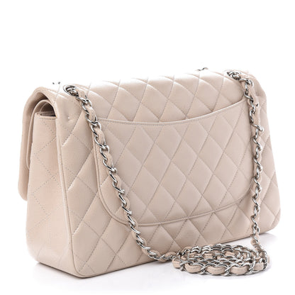 Chanel Caviar Quilted Jumbo Double Flap Light Pink 3 of 10