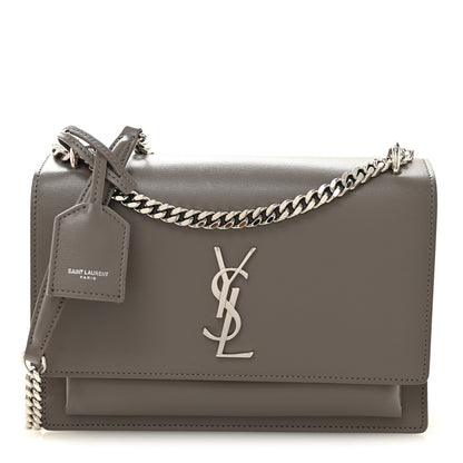 Saint Laurent Calfskin Medium Monogram Sunset Fog 1 of 9