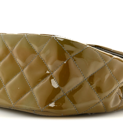 Chanel Patent Quilted Jumbo Single Flap Grey 9 of 10