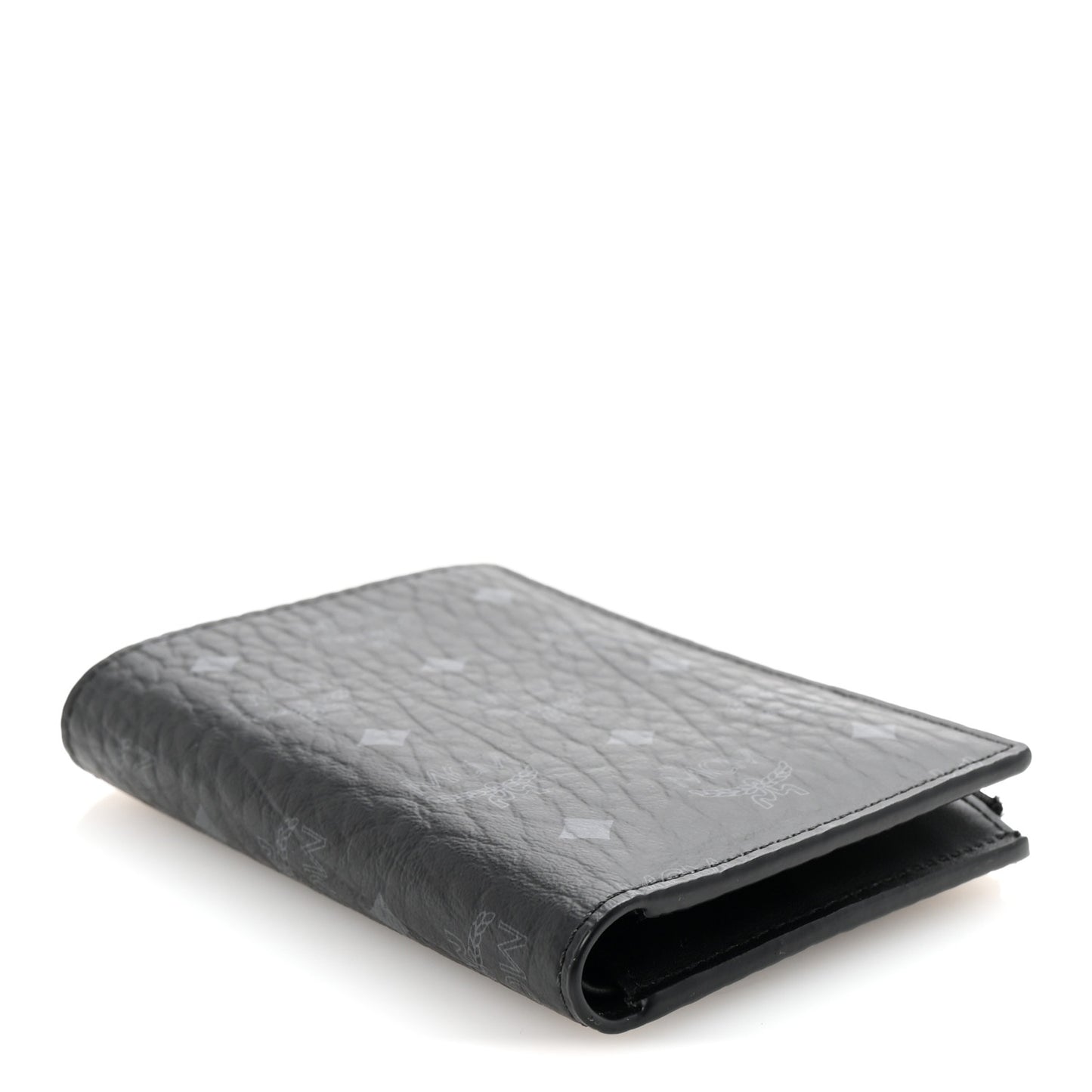 Visetos Mini Bifold Zip Card Wallet Black