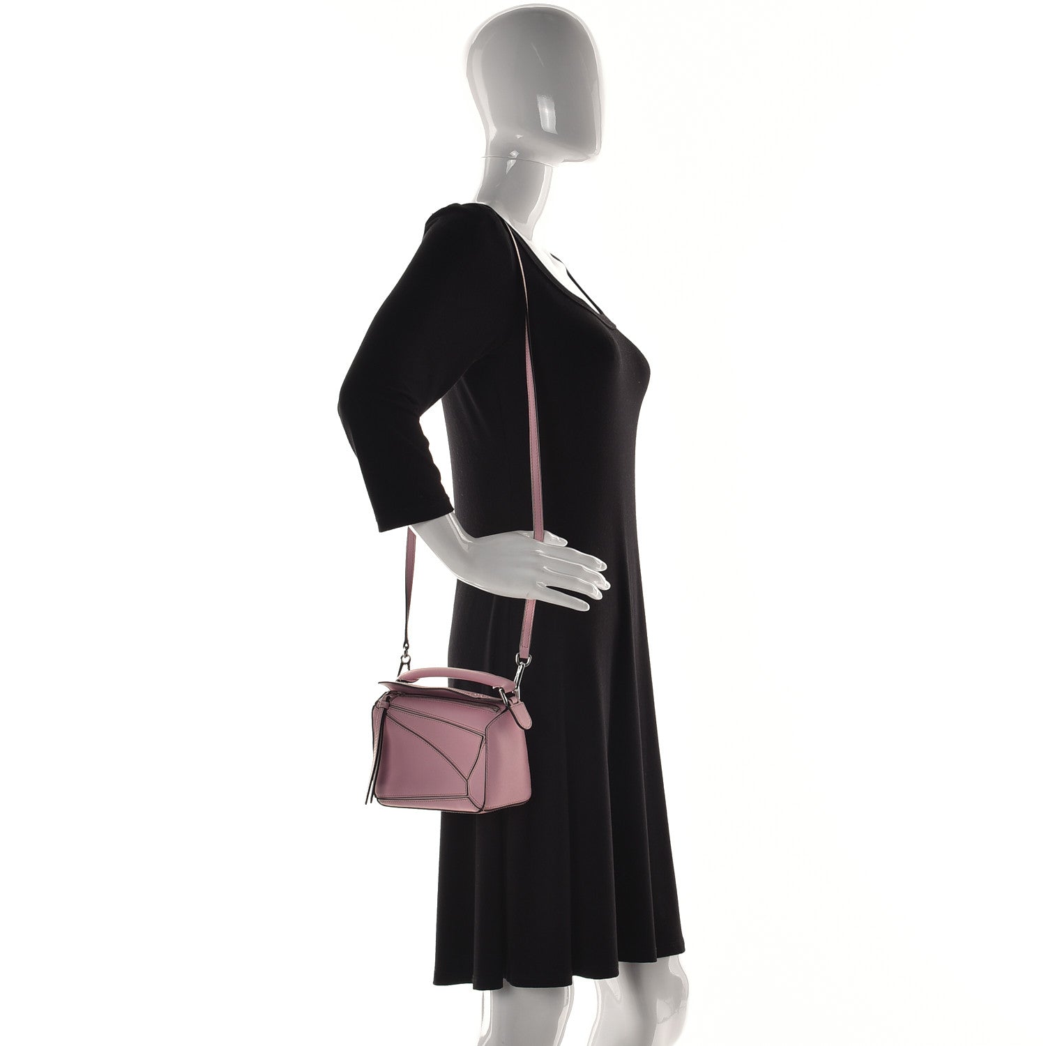 Loewe Calfskin Mini Puzzle Bag Pastel Pink 2 of 14