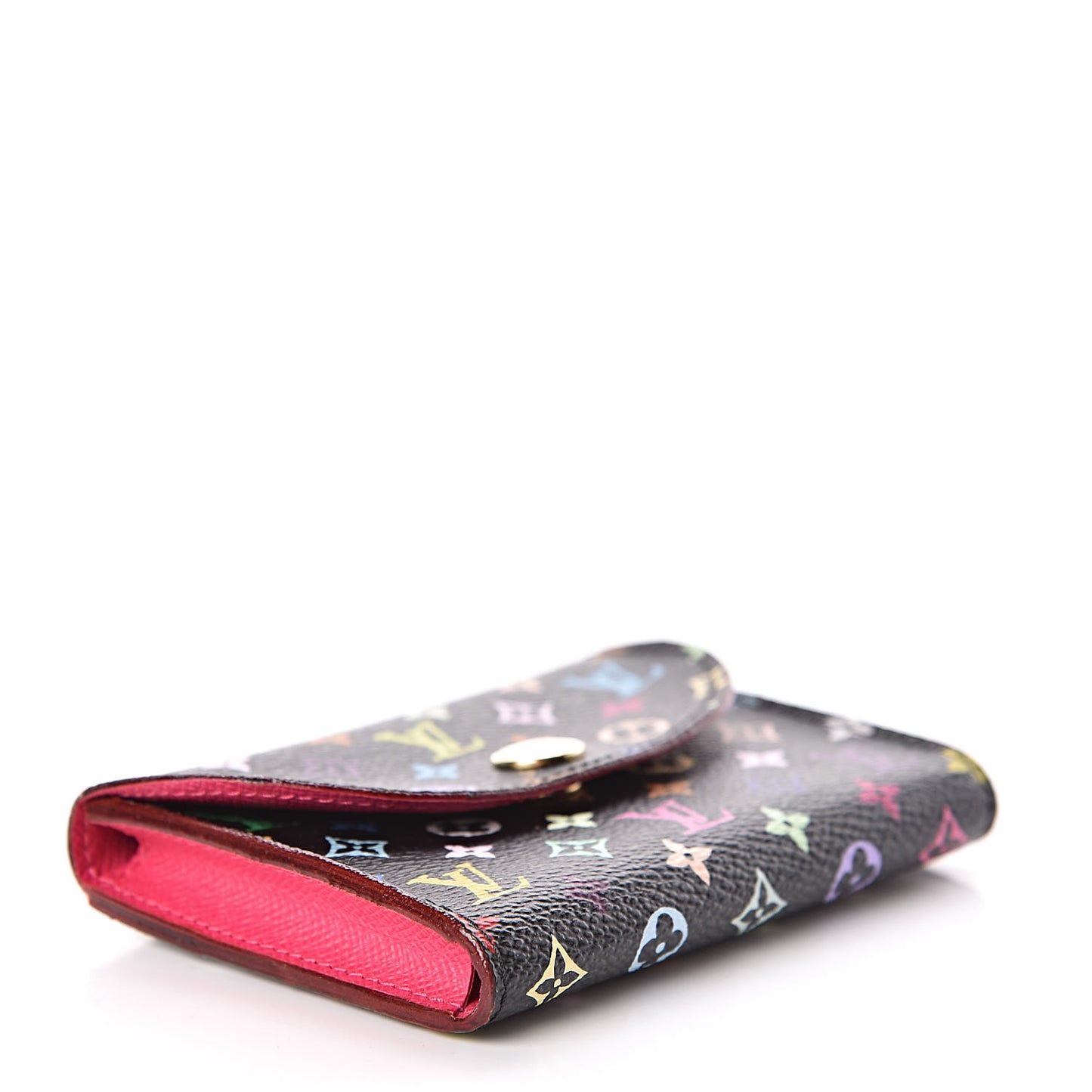 Monogram Multicolor Business Card Holder Black Grenade