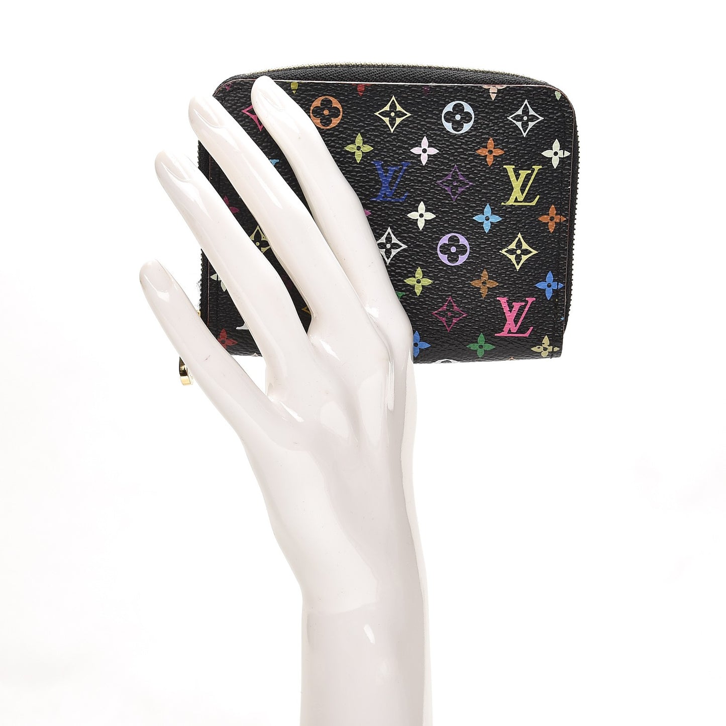 Monogram Multicolor Zippy Coin Purse Black