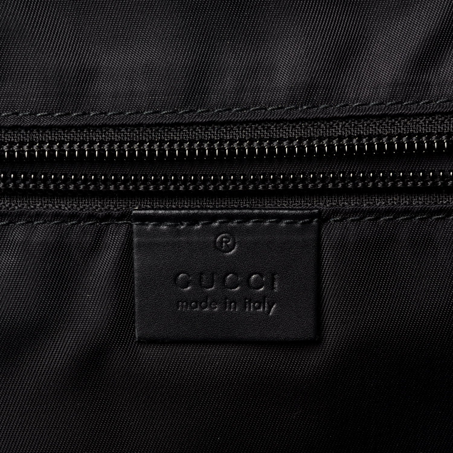 Gucci Techno Canvas Appia Calfskin Web Tote Backpack Black 6 of 9