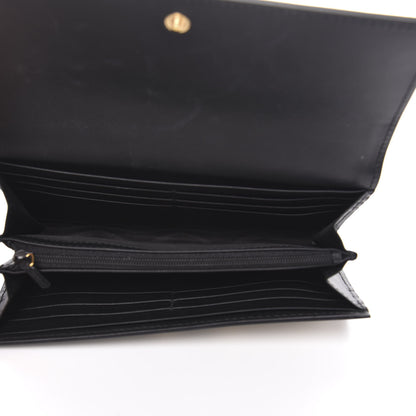 Gucci GG Supreme Monogram Bees Continental Wallet Beige Oro Black 5 of 8