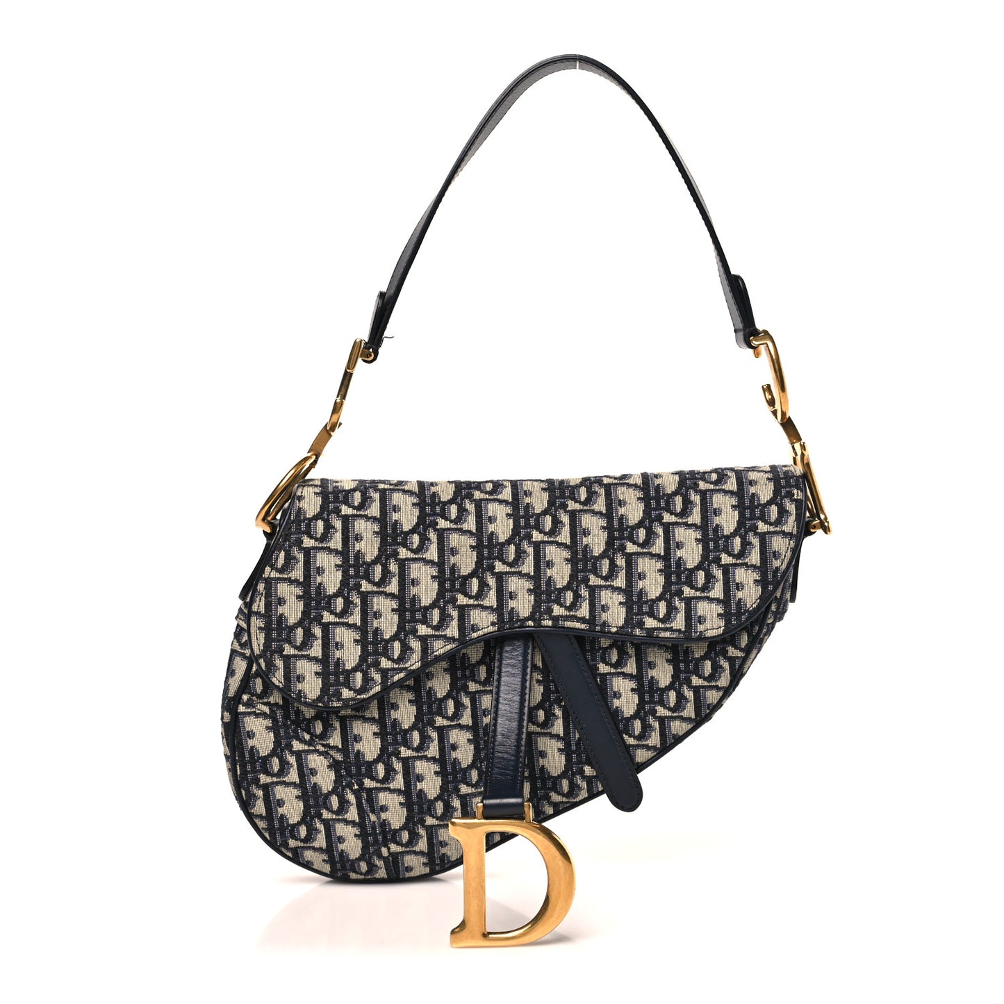Oblique Saddle Bag Blue