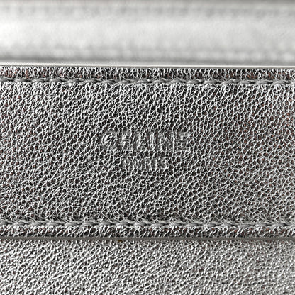 Celine Laminated Lambskin Nano Luggage Silver 6 of 12