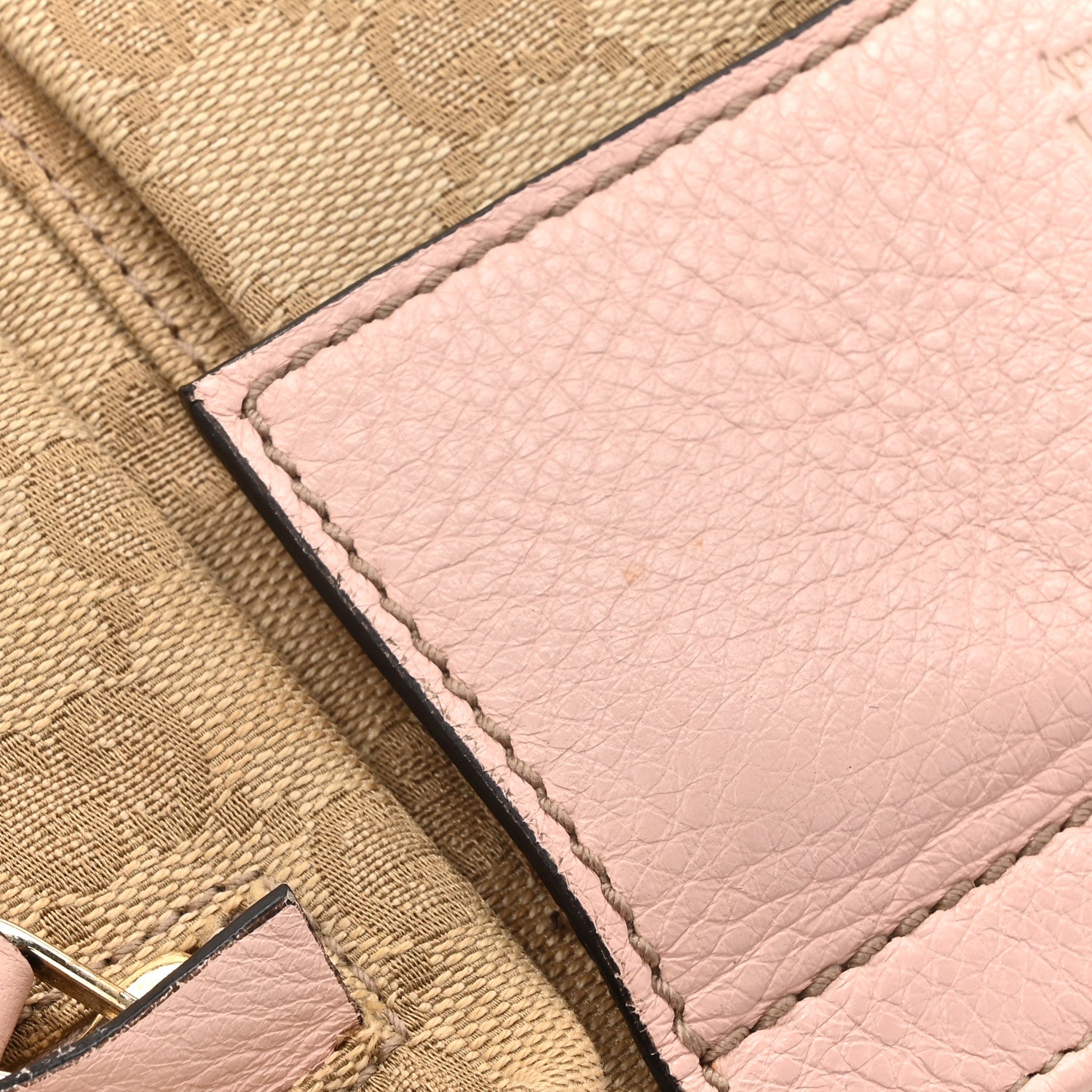 Gucci GG Monogram Web Double Pocket Belt Bag Pink 14 of 16