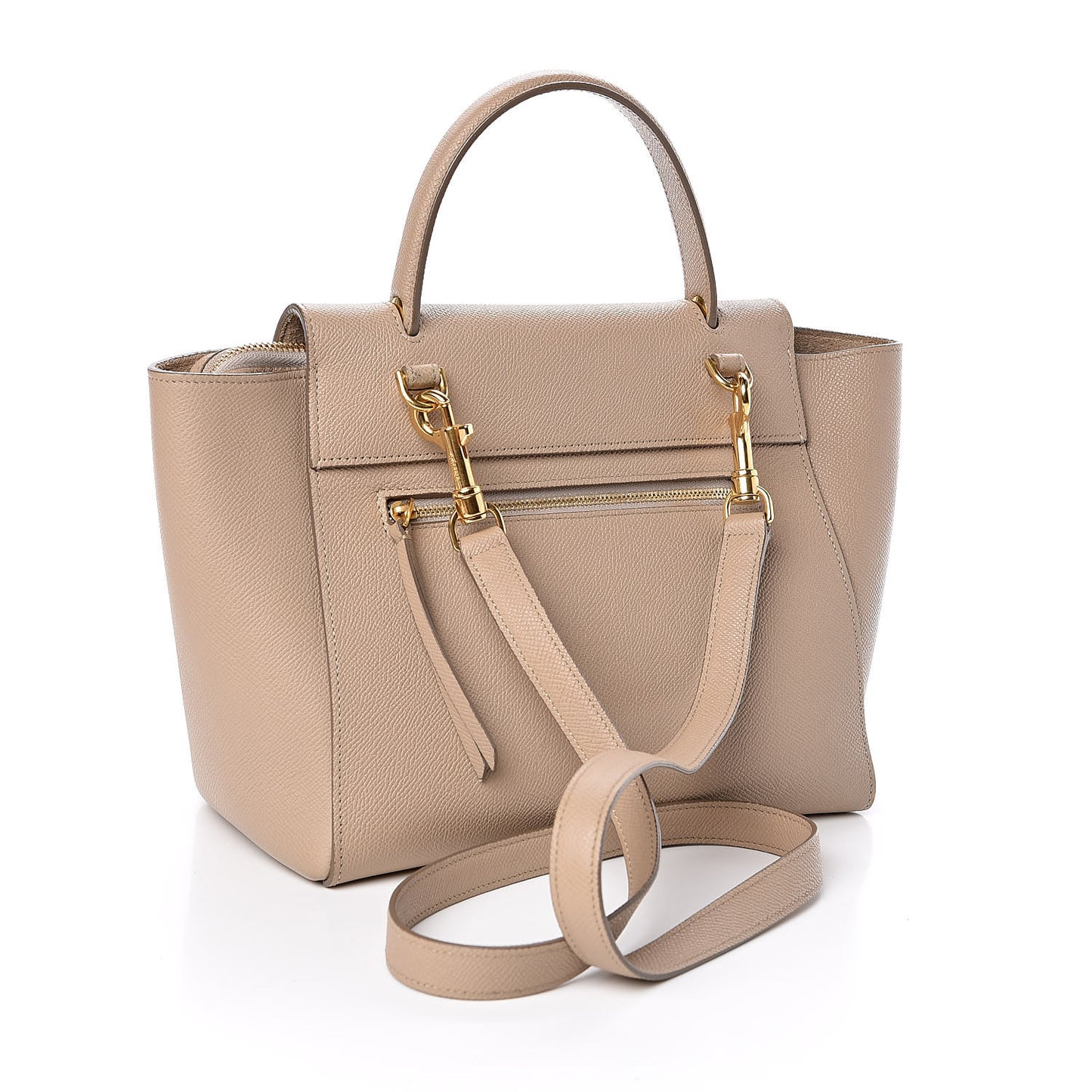 Grained Calfskin Micro Belt Bag Light Taupe
