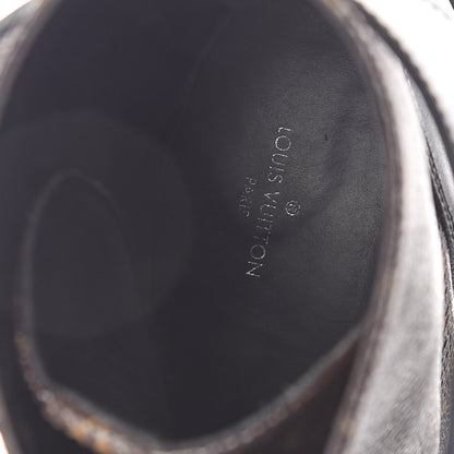 Louis Vuitton Calfskin Monogram Wonderland Flat Ranger Boots 38.5 Black 7 of 7