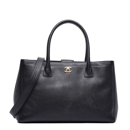 Chanel Calfskin Cerf Executive Shopper Tote Black 1 of 11