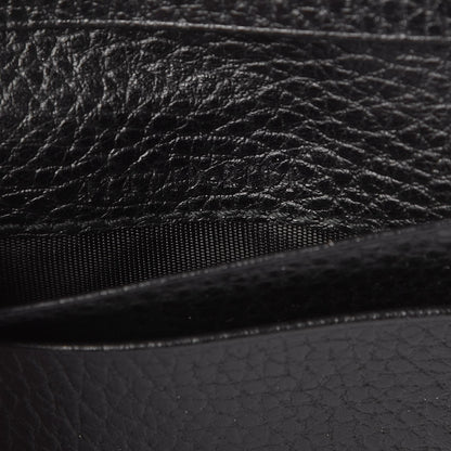 Gucci Pebbled Calfskin GG Marmont Card Case Black 7 of 8