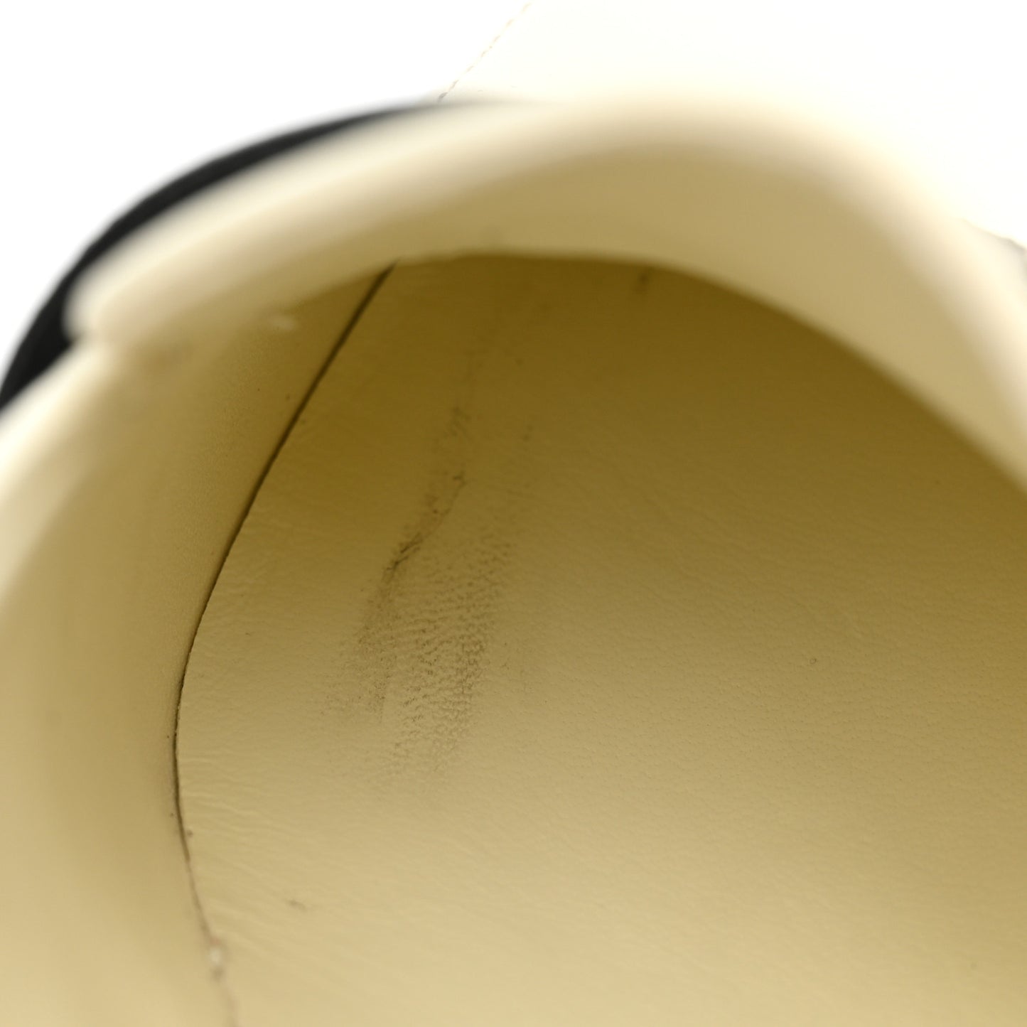 Lambskin Quilted CC Loafers 38 White Black