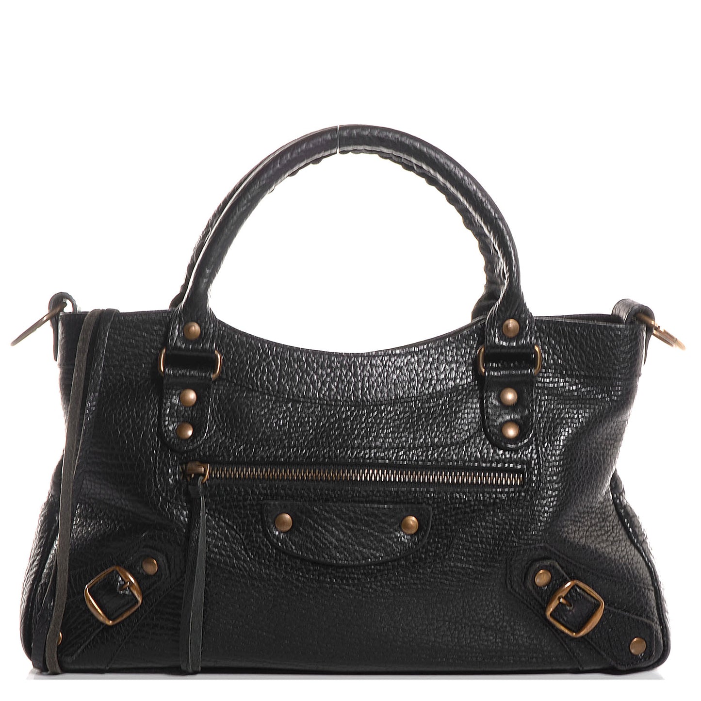 Pebbled Caribou Classic Hardware First Black