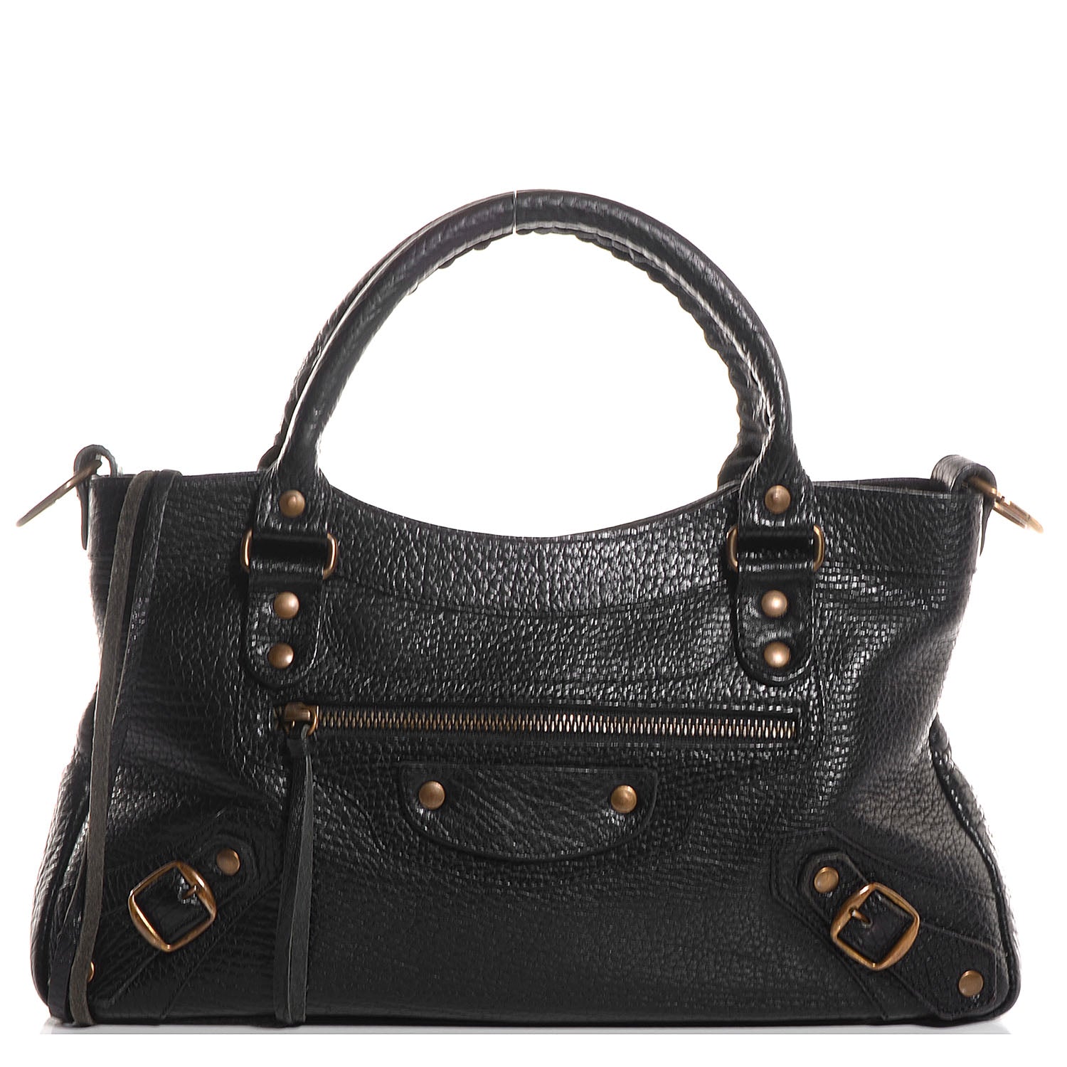 Balenciaga Pebbled Caribou Classic Hardware First Black 1 of 16