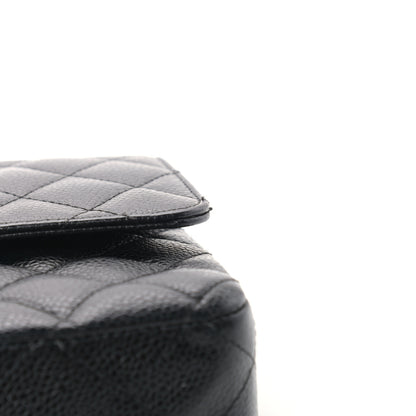 Chanel Caviar Quilted Medium Double Flap Black 13 of 14