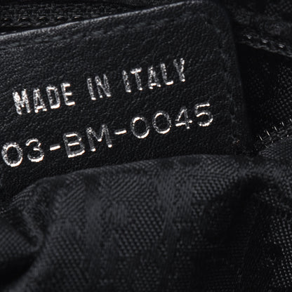 Christian Dior Calfskin Logo Charms Boston Black 6 of 21