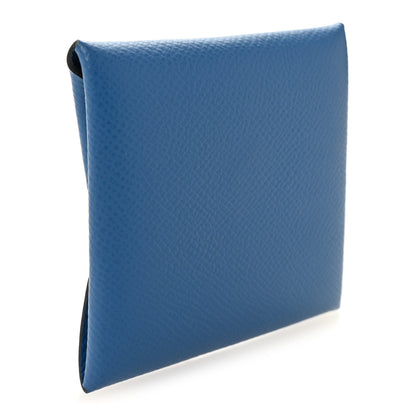 Hermes Epsom Bastia Coin Purse Bleu Izmir 3 of 7
