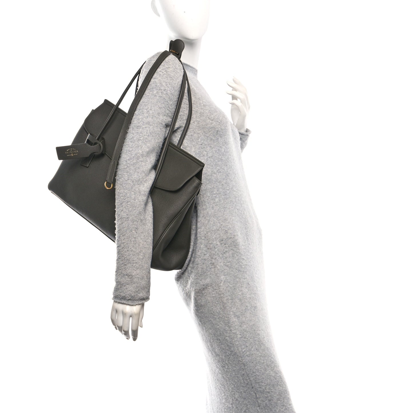 Grained Calfskin Carrie Cary All Bag Khaki