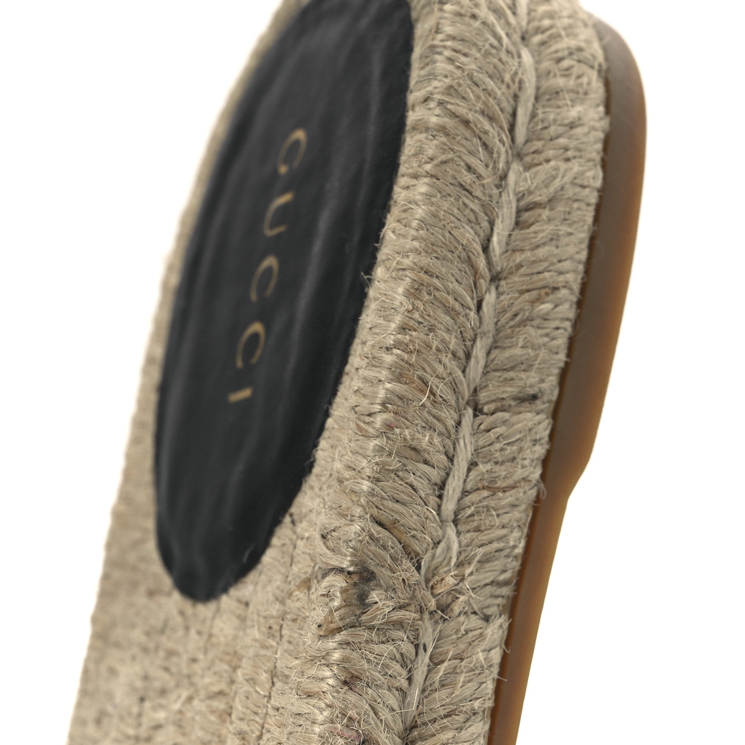 Gucci Monogram Matelasse GG Marmont Espadrille 20mm Slide Sandals 37.5 Beige Ebony Black 13 of 14