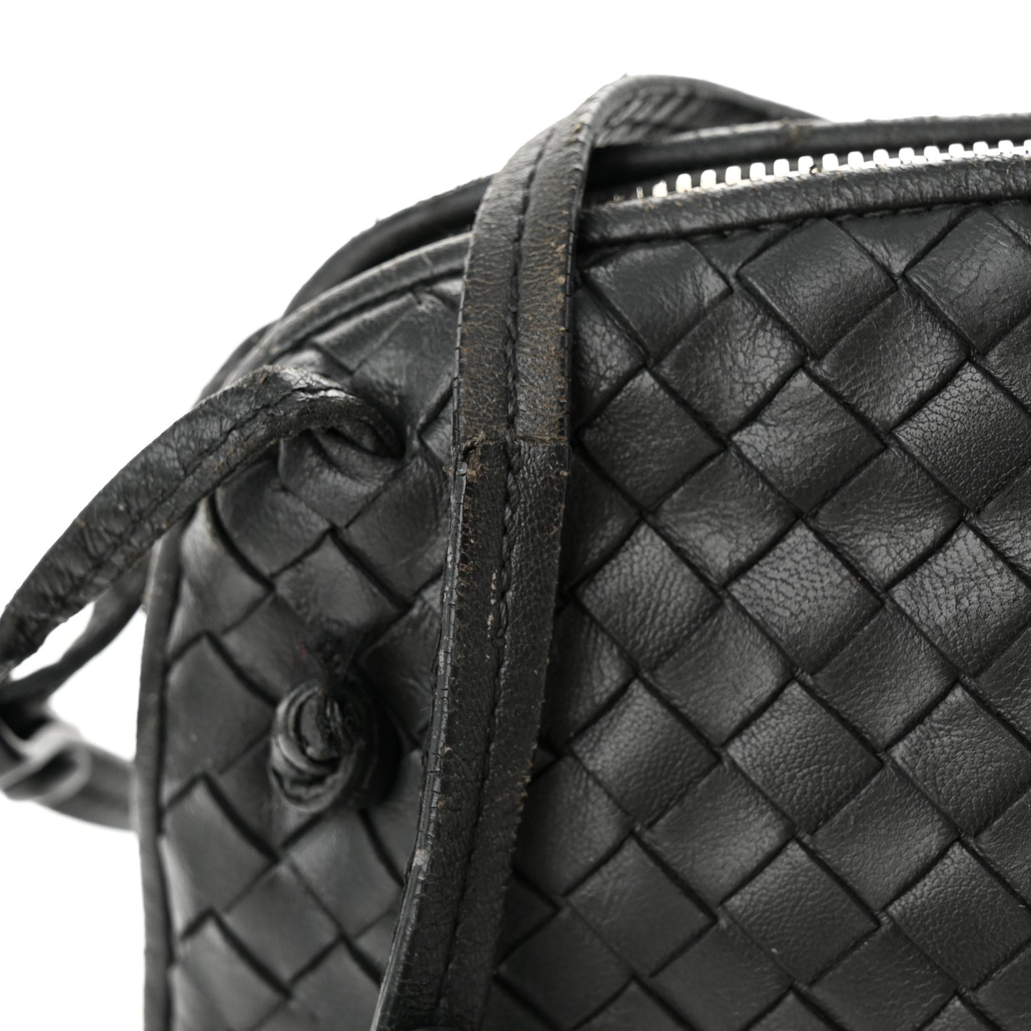 Nappa Intrecciato Nodini Bag Black