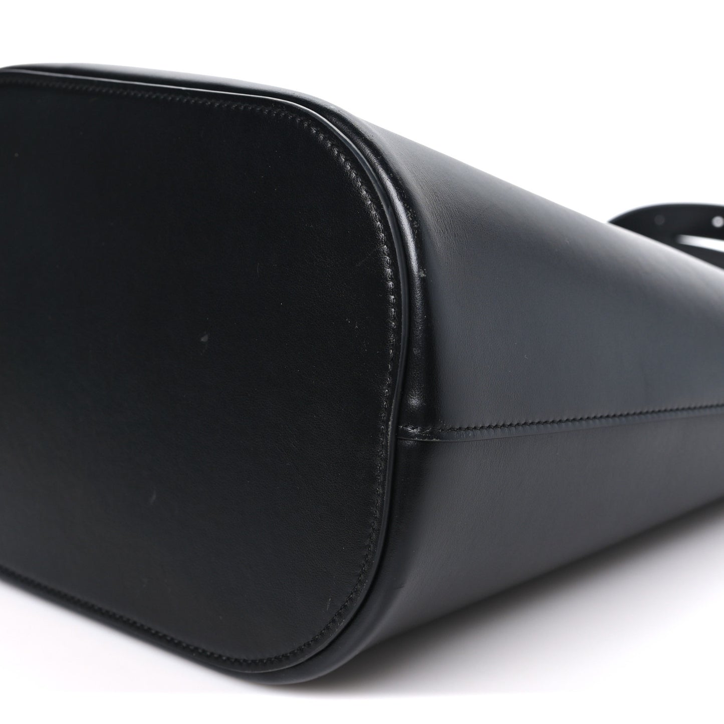 Smooth Calfskin Triomphe Medium Louise Bag Black