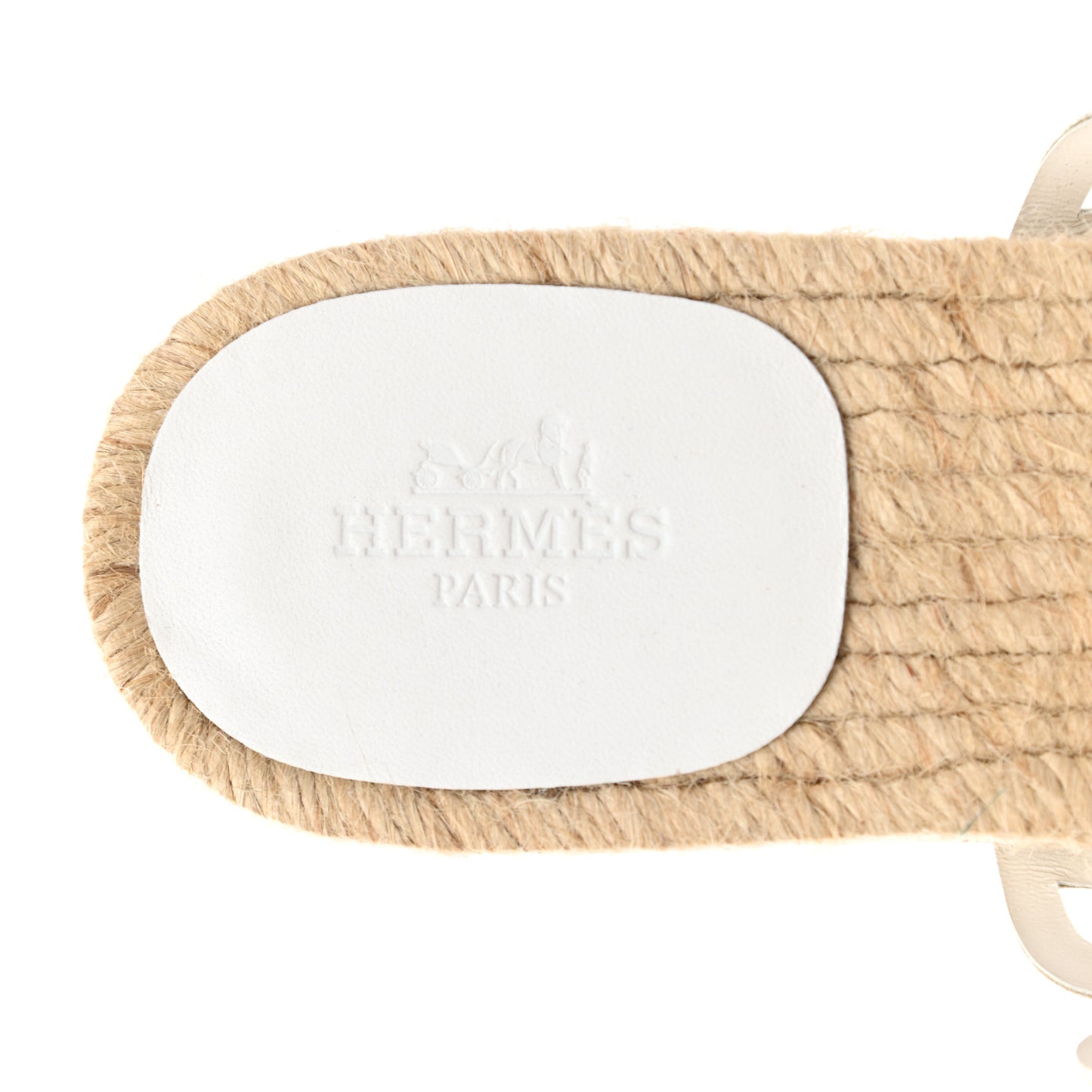 Nappa Ancone Espadrille Sandals 36 White Naturel