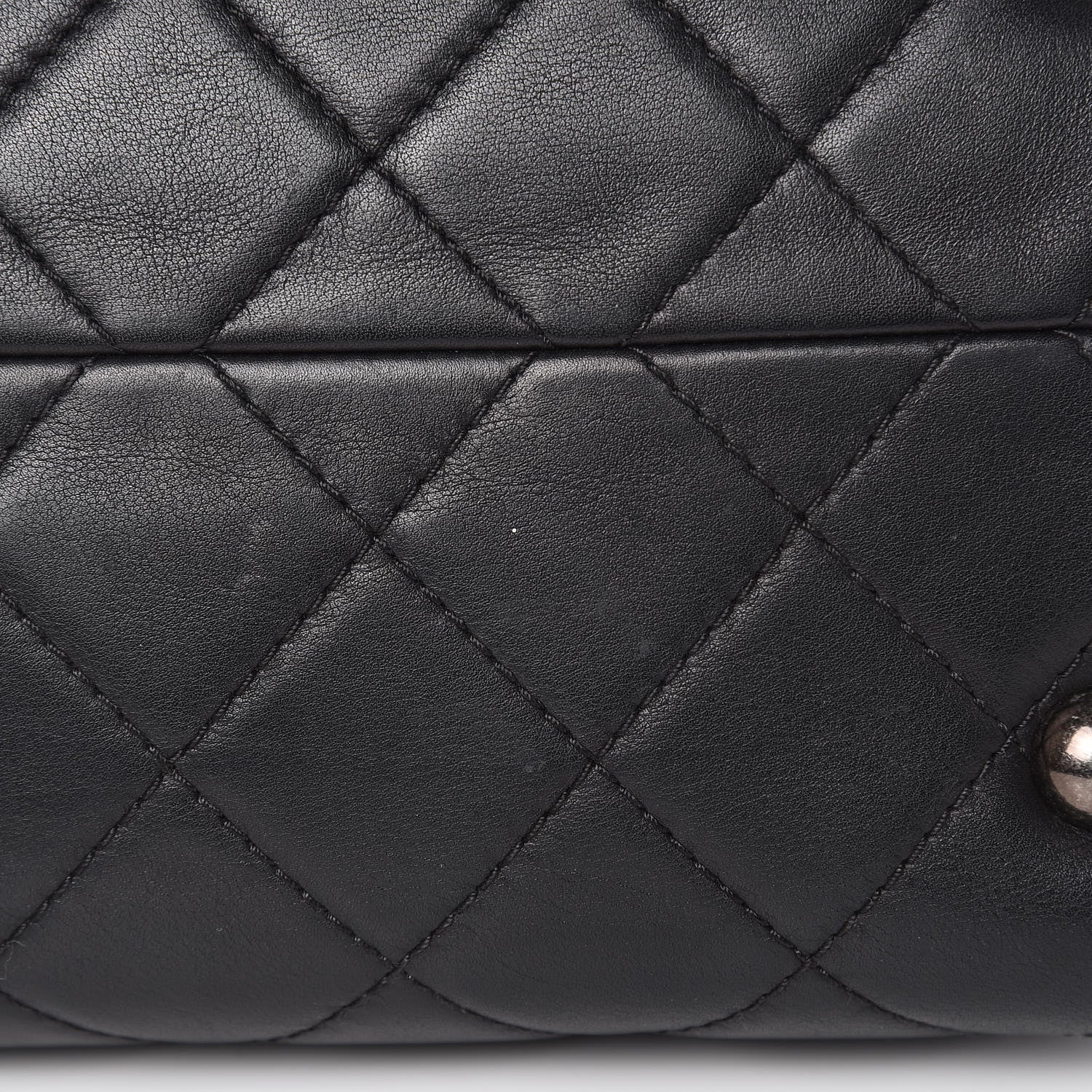 Chanel Calfskin Quilted Small Shopping In Chains Tote Black 10 of 15