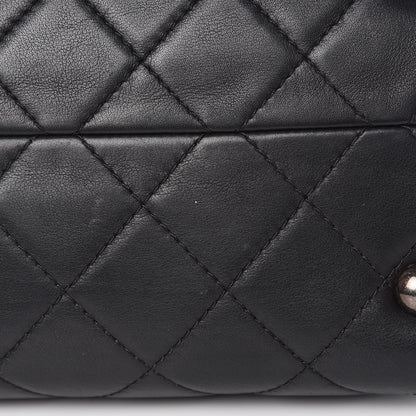 Chanel Calfskin Quilted Small Shopping In Chains Tote Black 10 of 15