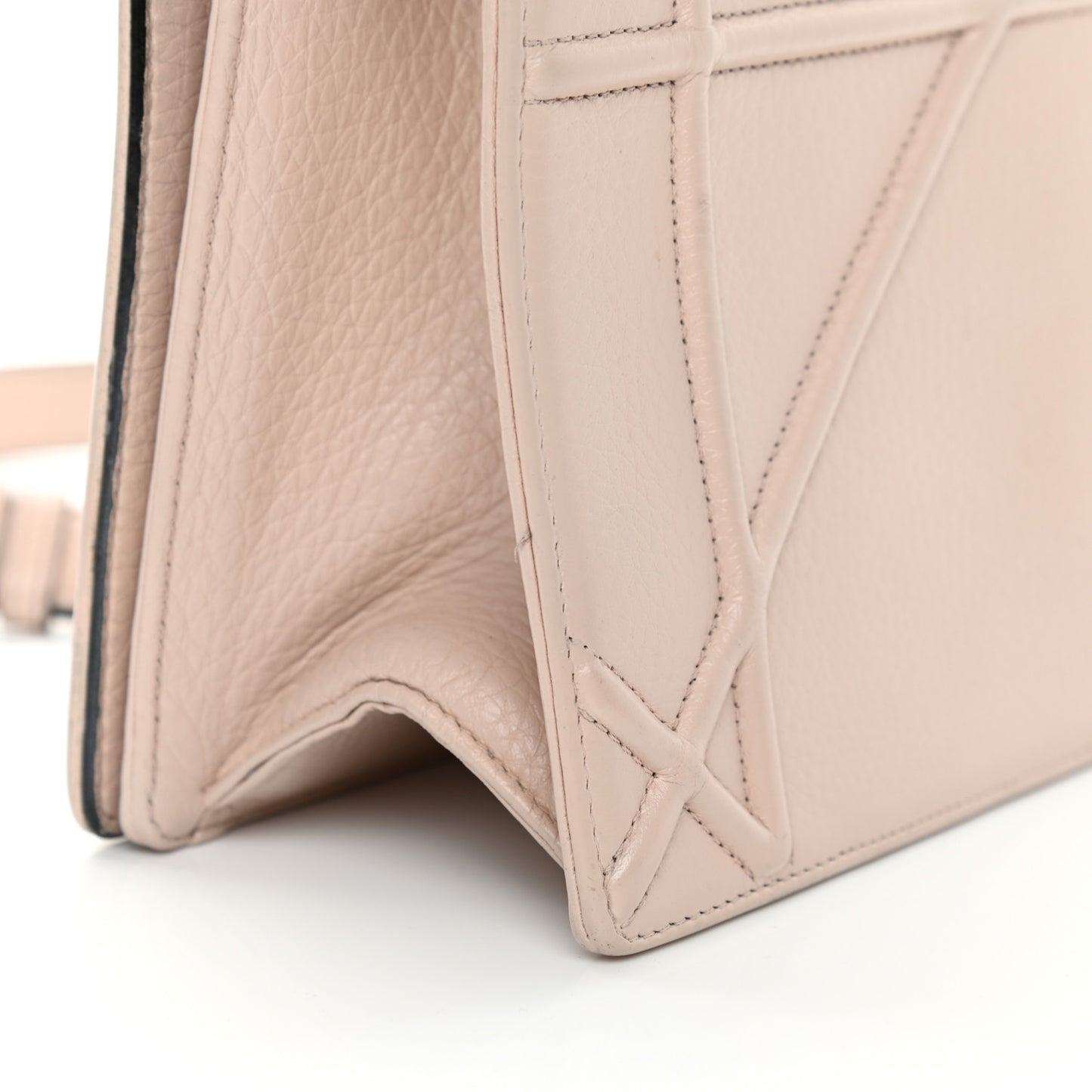 Grained Calfskin Medium Diorama Flap Bag Rose Poudre