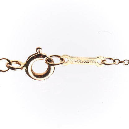 Tiffany 18K Rose Gold Diamond Paloma Picasso Loving Heart Bar Pendant Necklace 5 of 6