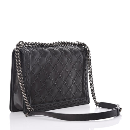 Chanel Caviar Stitched Large Boy Flap Black 3 of 14