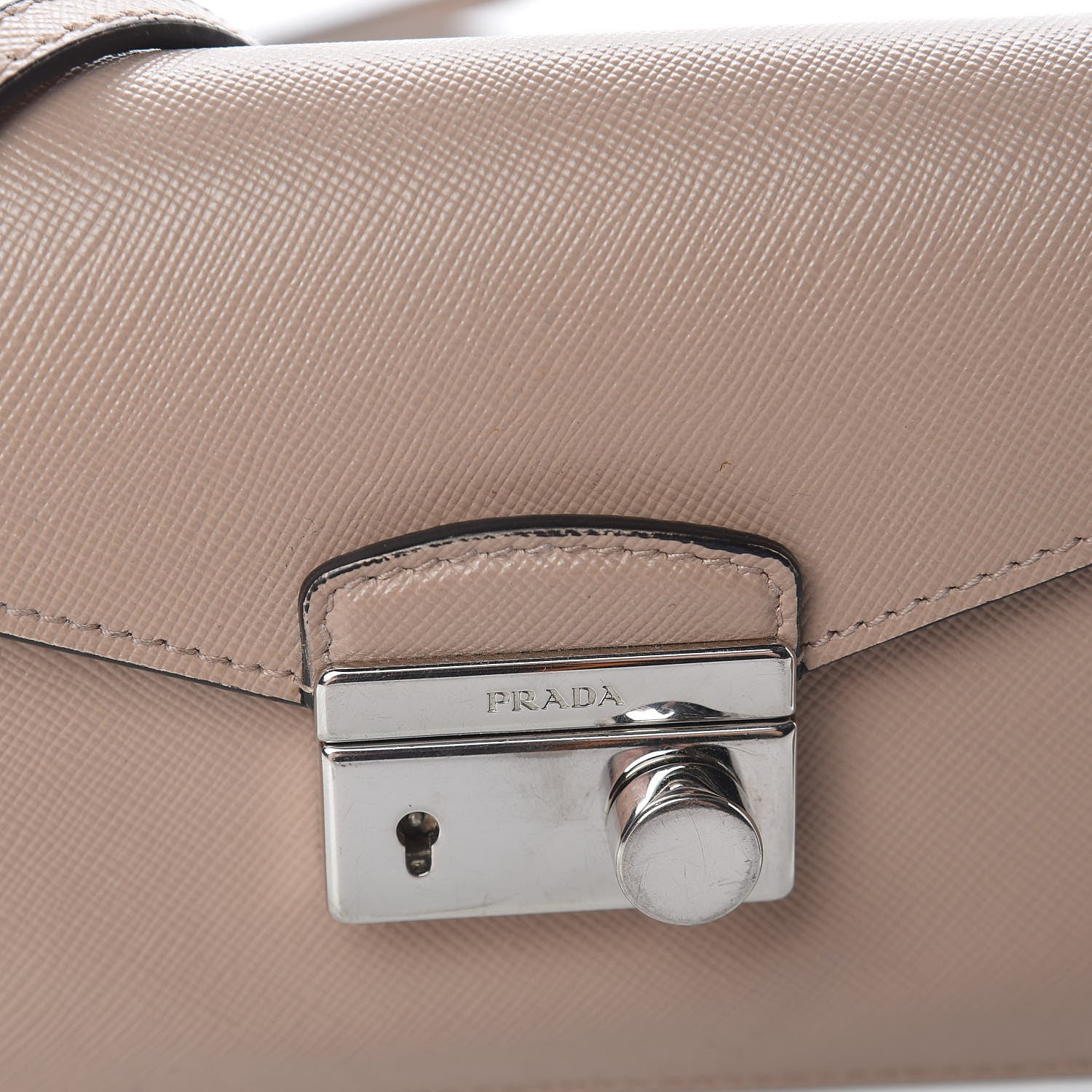 Prada Saffiano Lux Sound Shoulder Bag Cipria 10 of 15