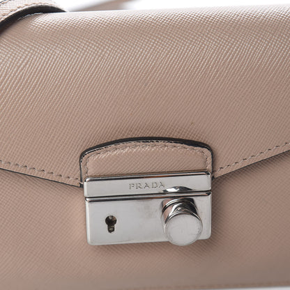 Prada Saffiano Lux Sound Shoulder Bag Cipria 10 of 15