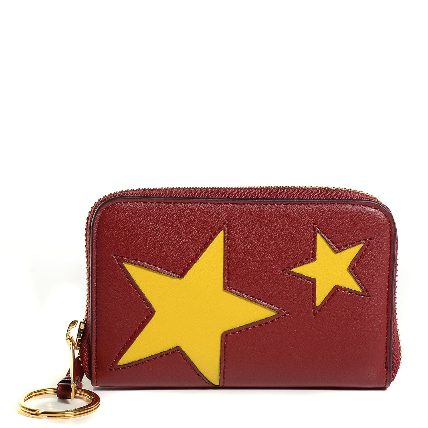Stella McCartney Eco Alter Nappa Cavendish Stars Wallet Ruby 1 of 9
