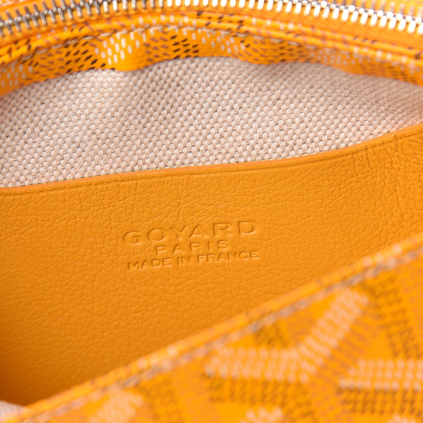 Goyardine Plumet Wallet Clutch Yellow