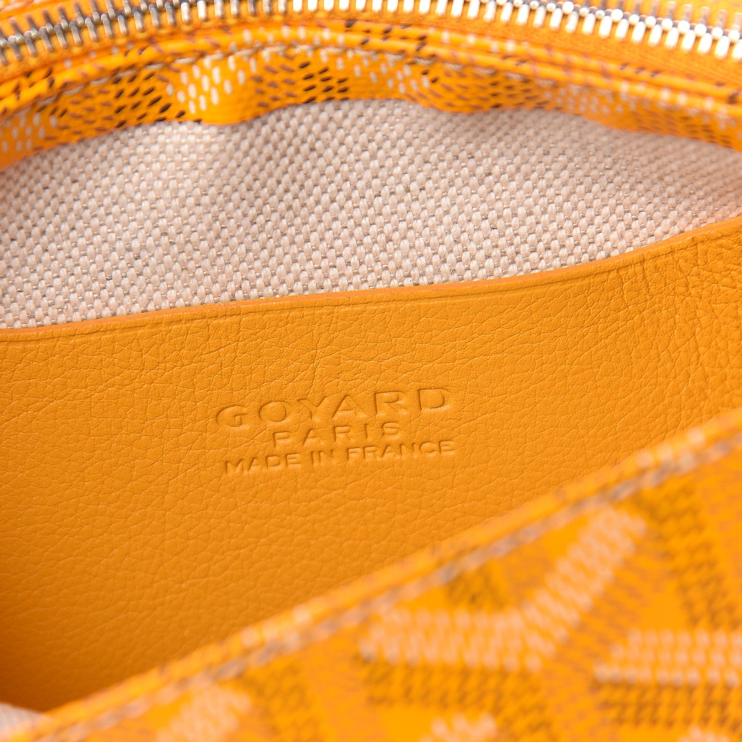 Goyard Goyardine Plumet Wallet Clutch Yellow 7 of 11