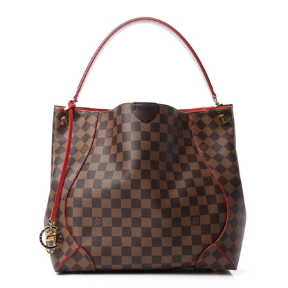 Louis Vuitton Damier Ebene Caissa Hobo Cherry 1 of 11