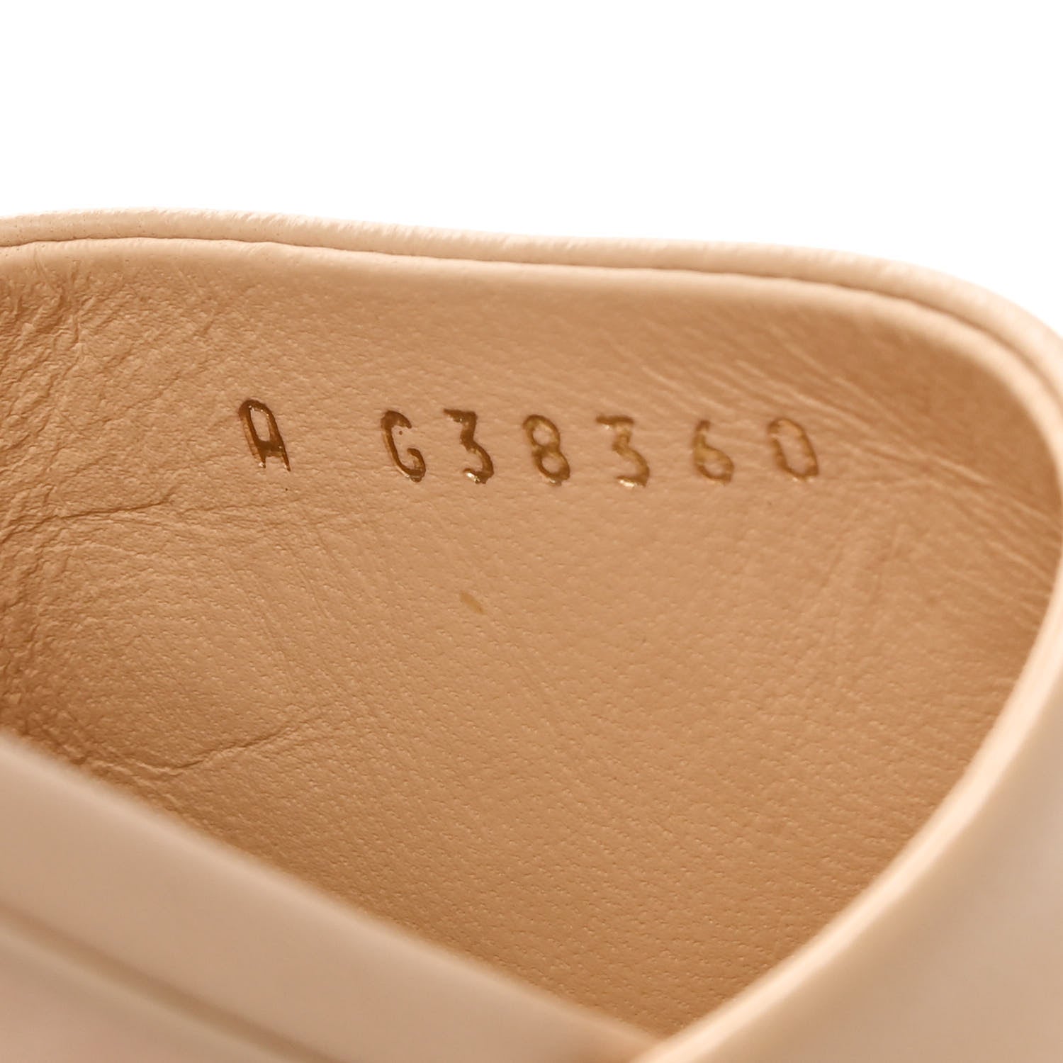 Chanel Lambskin Pearl CC Sandals 36.5 Beige 8 of 10
