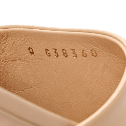 Chanel Lambskin Pearl CC Sandals 36.5 Beige 8 of 10