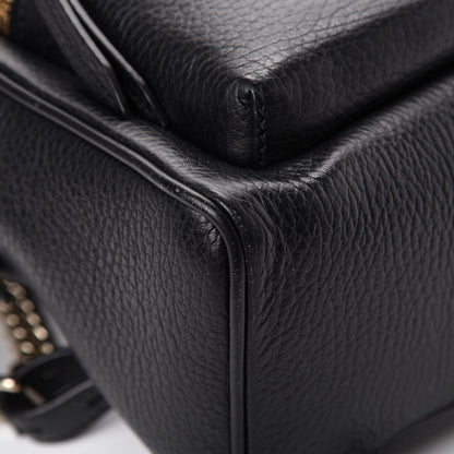 Gucci Pebbled Calfskin Soho Chain Backpack Black 8 of 14