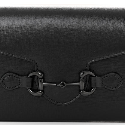 Gucci Azalea Calfskin Monochrome Mini Horsebit 1955 Shoulder Bag Black 8 of 10