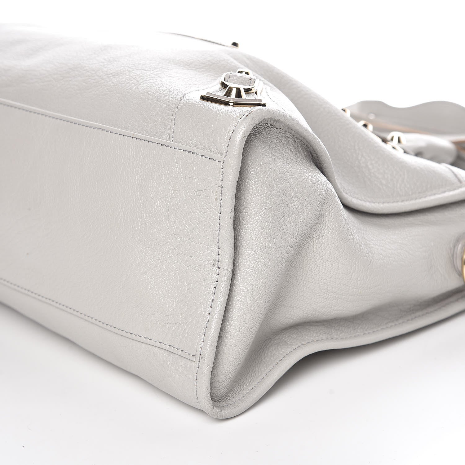 Balenciaga Chevre Gold Metallic Edge Hardware City Gris Perle 6 of 11