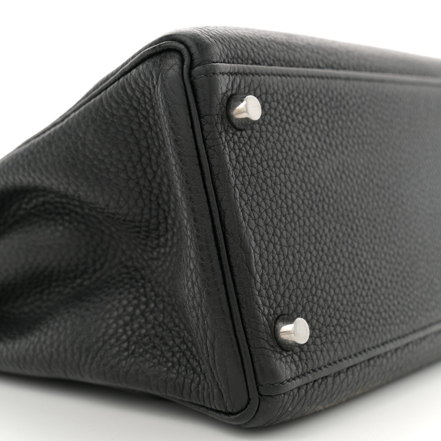 Hermes Taurillon Clemence Kelly Retourne 32 Black 9 of 14