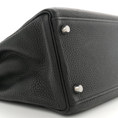 Hermes Taurillon Clemence Kelly Retourne 32 Black 9 of 14