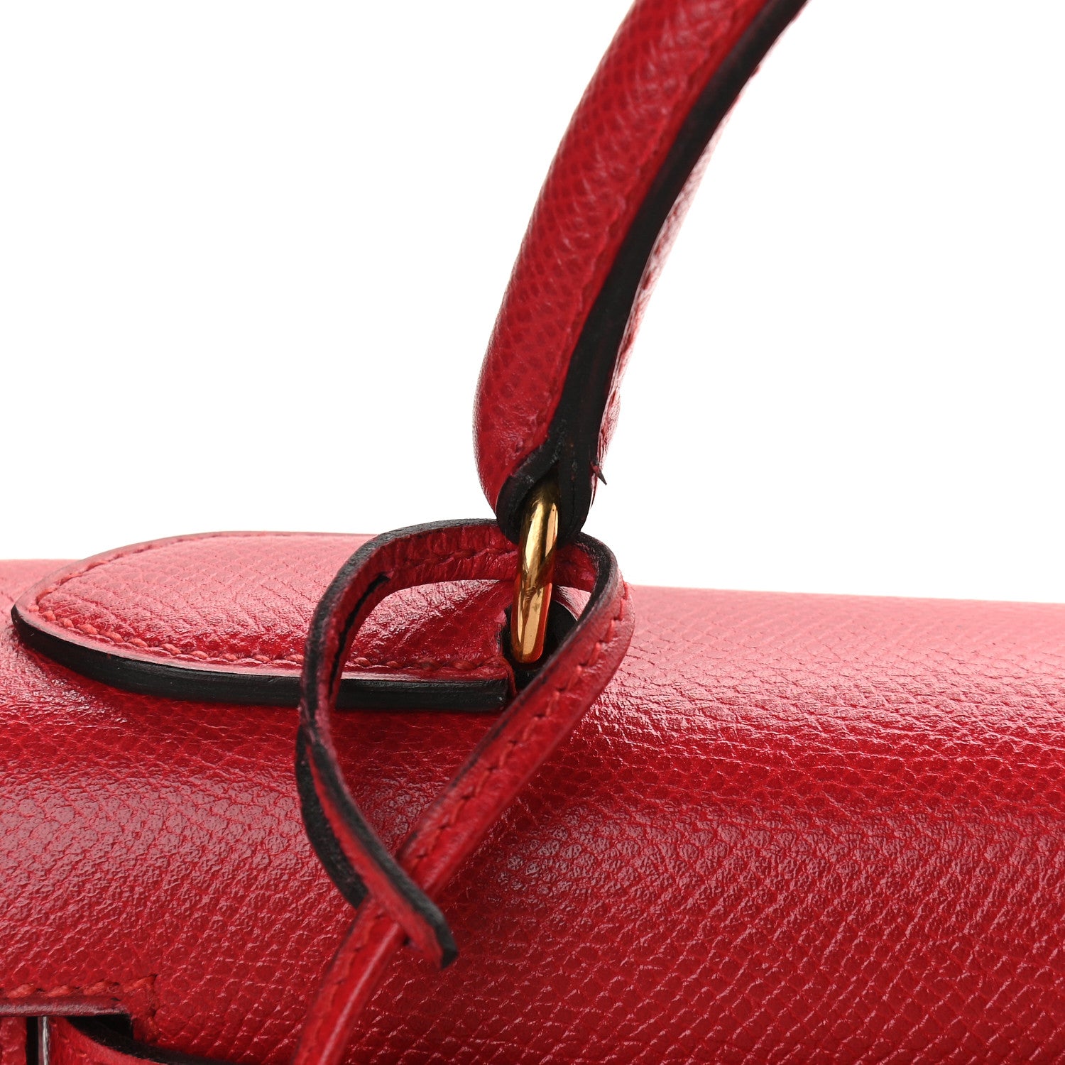 Hermes Courchevel Kelly Sellier 28 Rouge Vif 11 of 12