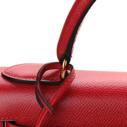 Hermes Courchevel Kelly Sellier 28 Rouge Vif 11 of 12