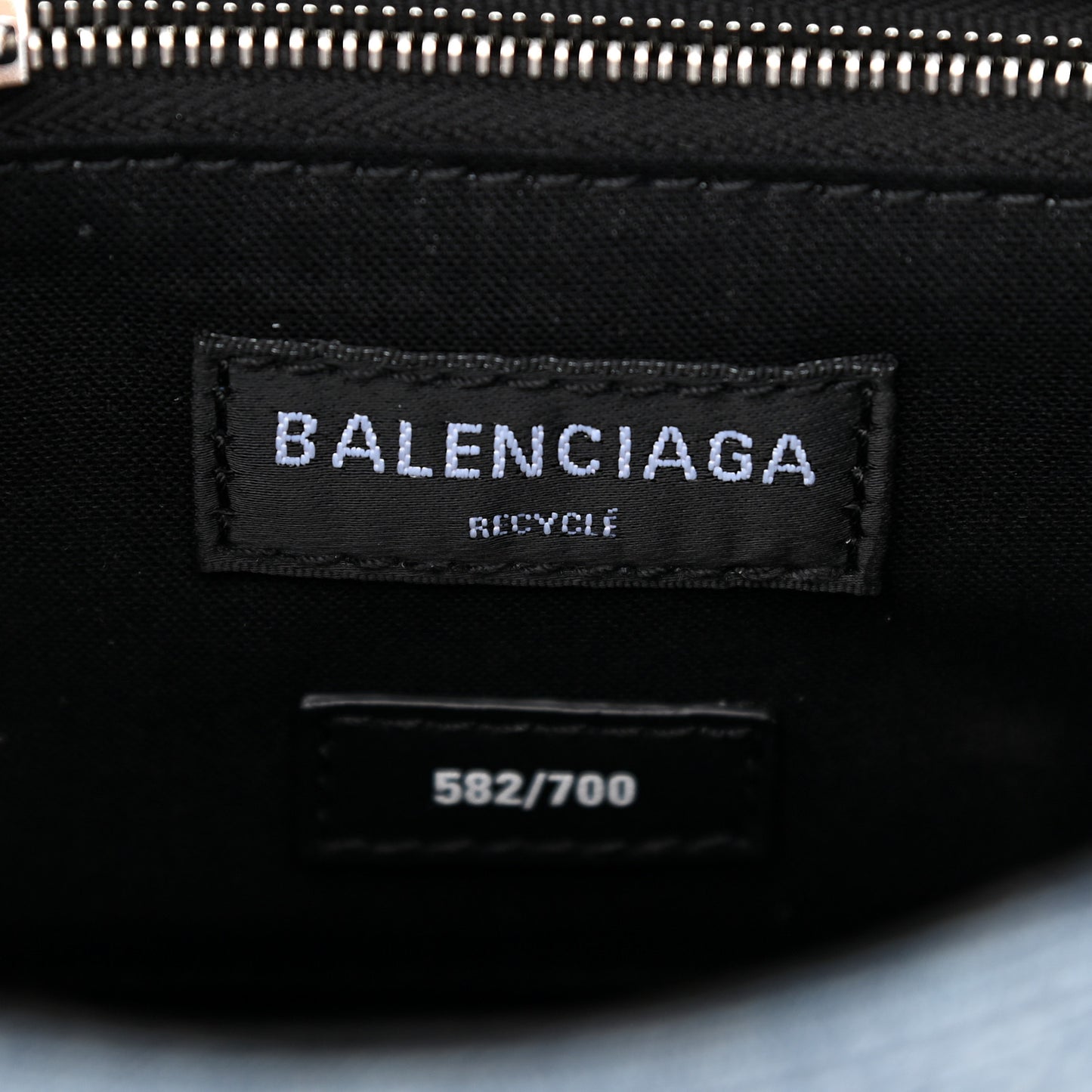 Denim Patchwork Small Hourglass Top Handle Bag Washed Blue