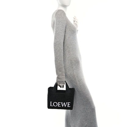 Loewe X PAULA'S IBIZA Raffia Font Tote Black 2 of 10